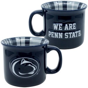 front and back of camp mug Athletic Logo on front We Are Penn State on back